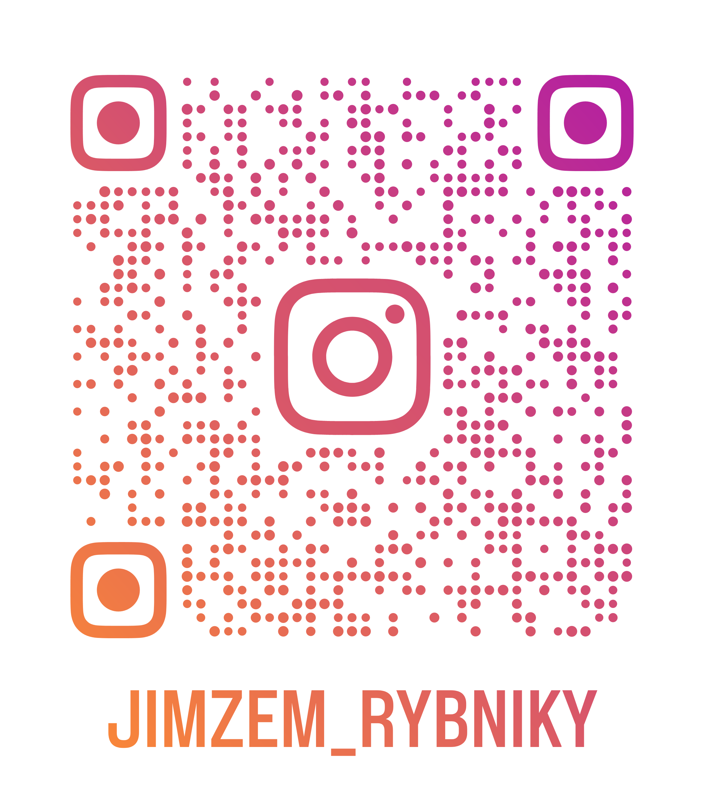 QR kód na Instagram JimZem rybníky